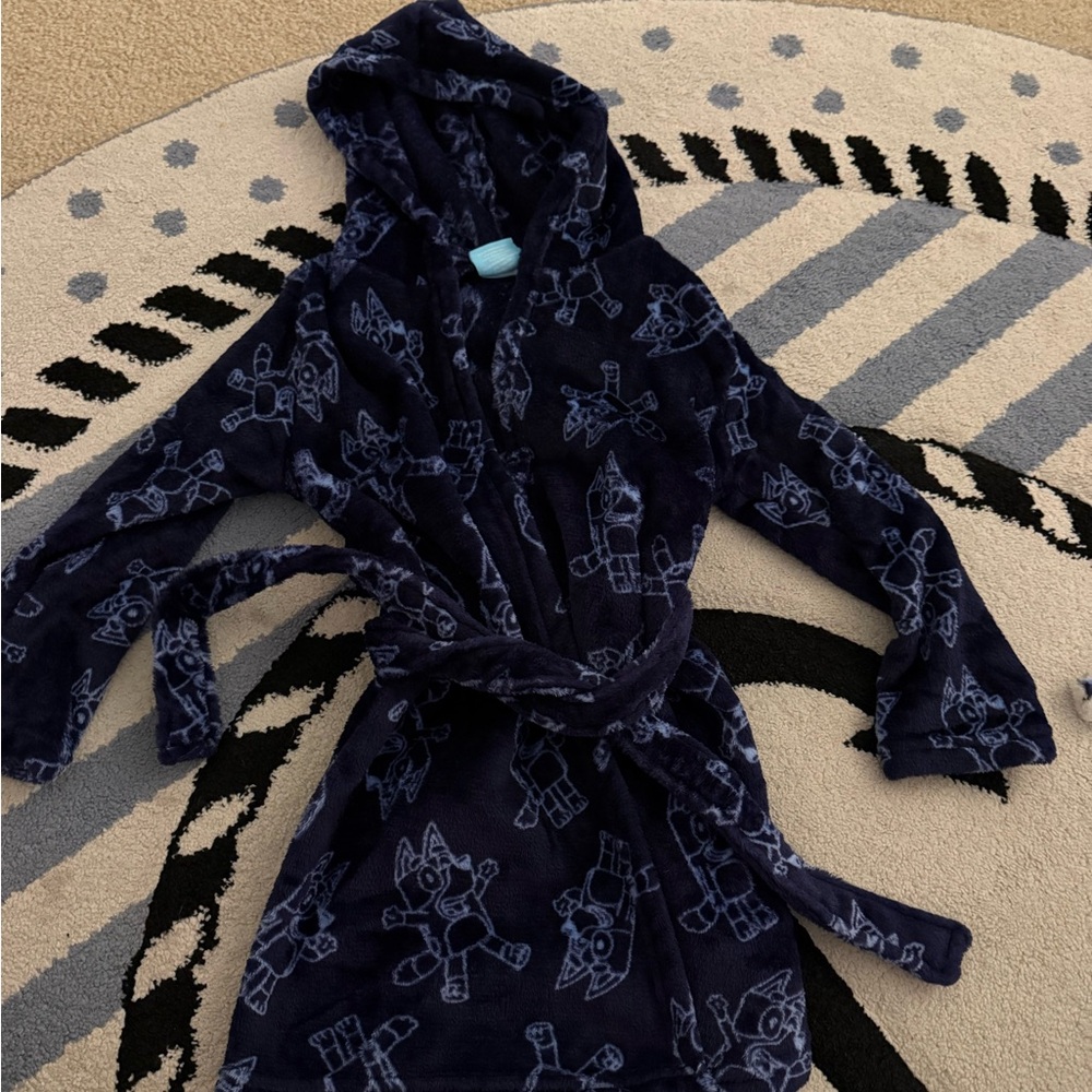 Bluey Navy Robe - Picture 1 of 2